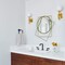 Uniquewise Decorative Metal Wall Mounted Modern Mirror - Perfect for Living Room, Bedroom, Bathroom Vanity, Entryway, or Hallway, Adding Elegance and Charm to Your Space